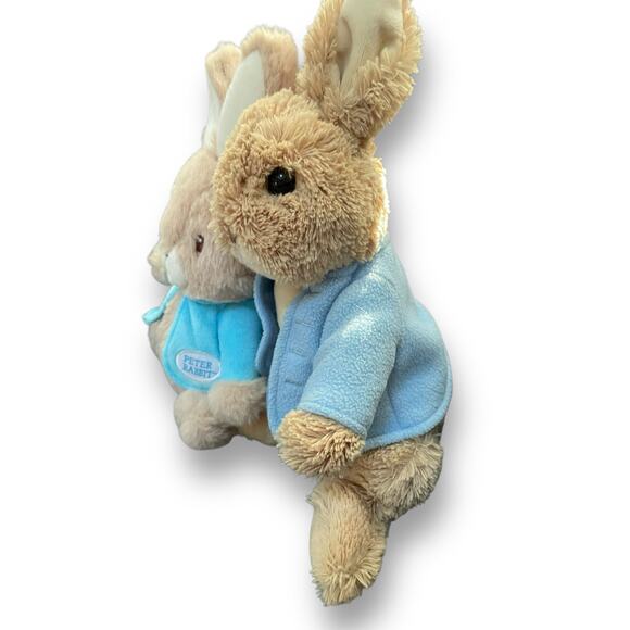 Gund Plush Beatrix Potter & Peter Rabbit Bunny Jacket Nursery Easter 12" Lot x2 - Picture 6 of 12
